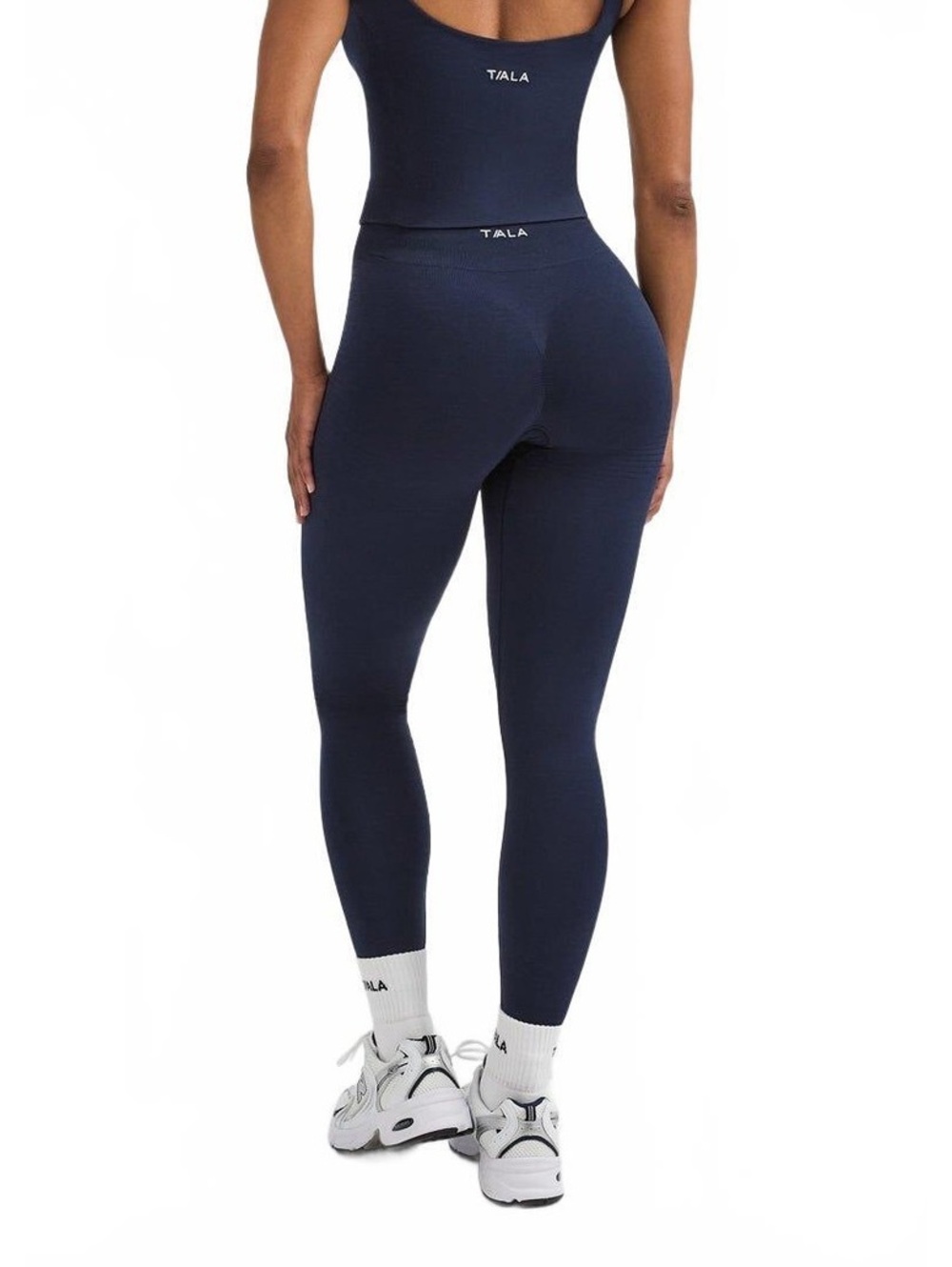 Tala Sculpt Seamless Scrunch Women’s Workout Legging Navy Marl in Size Medium